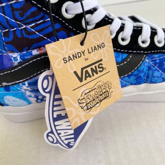 NEW Sandy Liang Vans Spongebob Sk8-Hi 38 DX Shoes Patchwork 7 Women / 5.5 Men - Picture 12 of 16